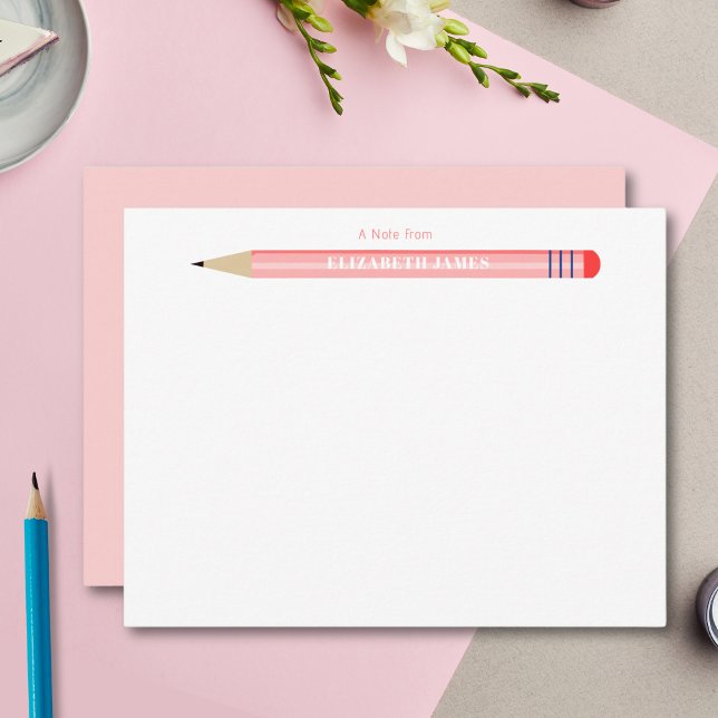 Correspondance Carte de vœux plate 'Un mot de' pour enfants (Créateur téléchargé)