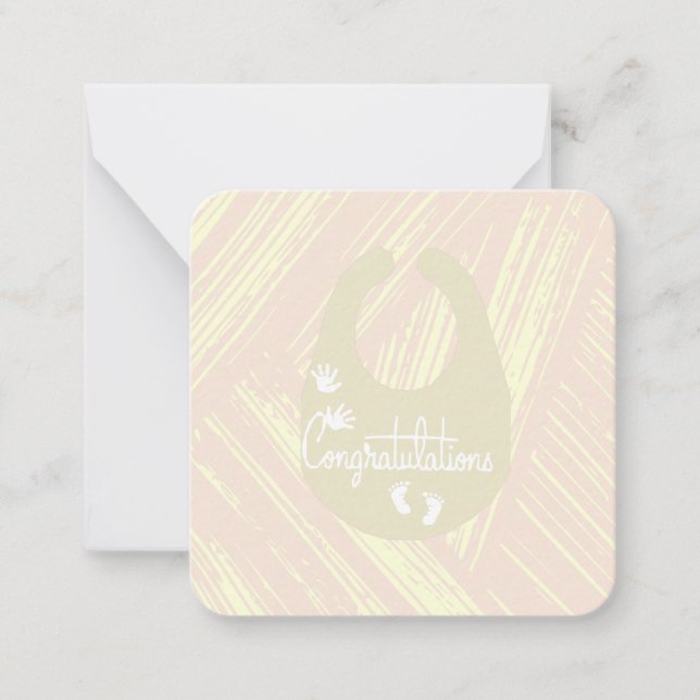 Correspondance Carte de vœux pour Baby Shower (Devant)