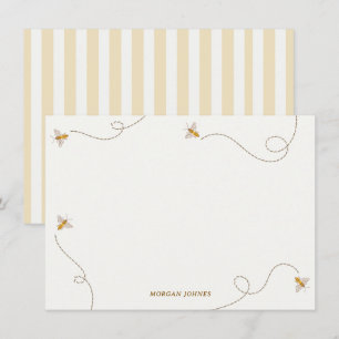 Correspondance Carte de vœux pour Baby Shower A Little Bee