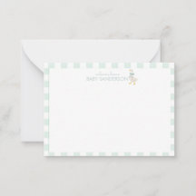 Carte de vœux pour baby shower Preppy Goose