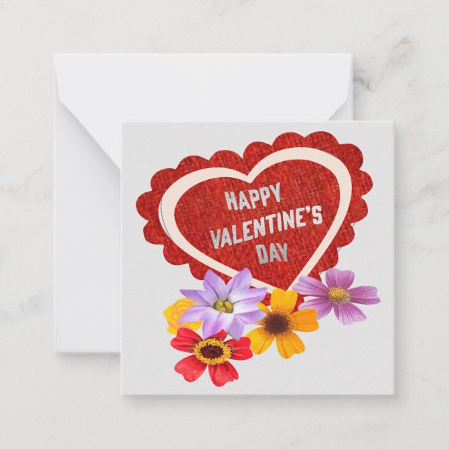 Correspondance Carte de vœux pour la Saint-Valentin : (Devant)