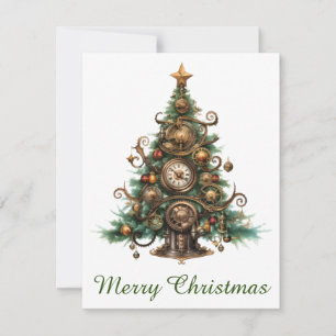 Correspondance Carte de voeux Steampunk Christmas Tree