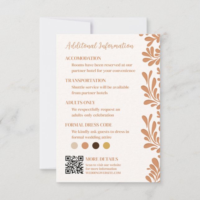 Correspondance Carte d'information de mariage mexicain Talavera (Devant)