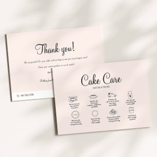 Correspondance Carte d'instruction sur le service de pâtisserie d