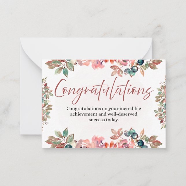 Correspondance Carte d'invitation pour célébration de félicitatio (Devant)