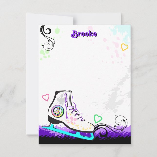 Correspondance Carte Hip et couleur Patinage de glace Note (Devant)