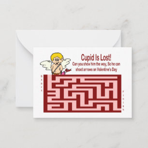 Correspondance Carte Maze Cupid de la Saint-Valentin
