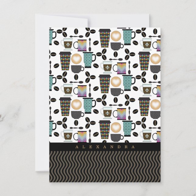 Correspondance Carte Motif pour les amateurs de café Mugs, tasses (Devant)