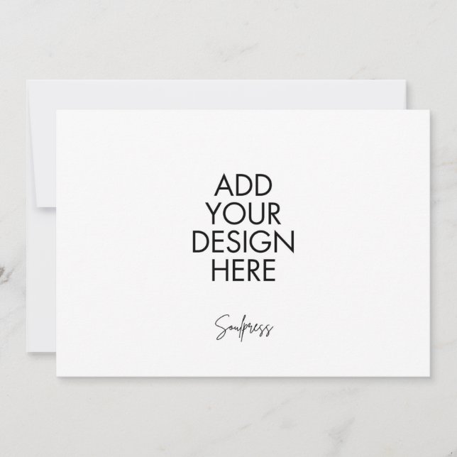 Correspondance Carte paysagère personnalisée de 7 x 5 pouces (Devant)