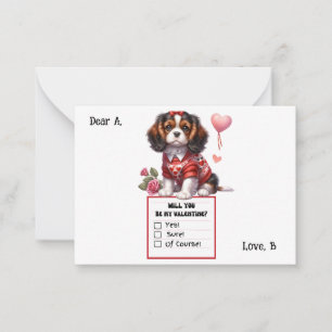 Correspondance Carte personnalisable de la Saint-Valentin Cavalie