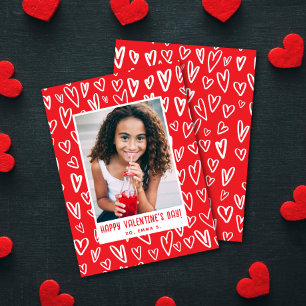 Correspondance Carte photo de classe de la Saint-Valentin Cœur Ro