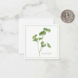 Correspondance Carte plat Carré de 2,5 pouces FRAÎCHE PARSLEY