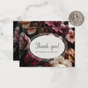 Correspondance Carte plate élégante à motif d'aquarelle de fleurs