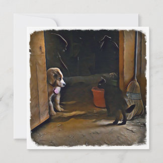 Correspondance carte pour notes de chiot et de chat.