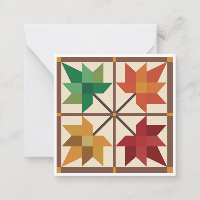 Correspondance Carte pour notes plat de la courge Maple Leaf (Devant)