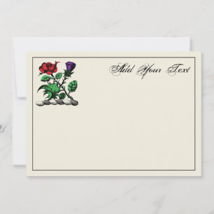 Correspondance Carte Rose héraldique et couleur crête de chardon