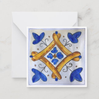 Correspondance Carte simple - Carreau de céramique sicilien - sty