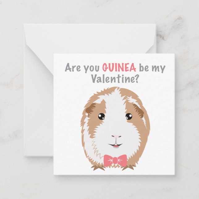 Correspondance Carte Valentines de porc de Guinée (Devant)