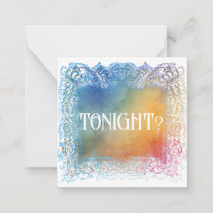 Correspondance *~* CE SOIR ? Carte de note plate AP62 Relation