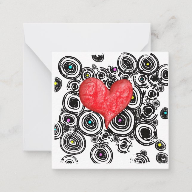 Correspondance Chaque carte de rendez-vous avec un coeur (Devant)
