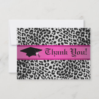 Correspondance cheetah carte de remerciements