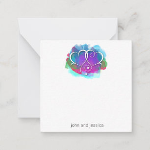 Correspondance Conception de carte de note Je t'aime