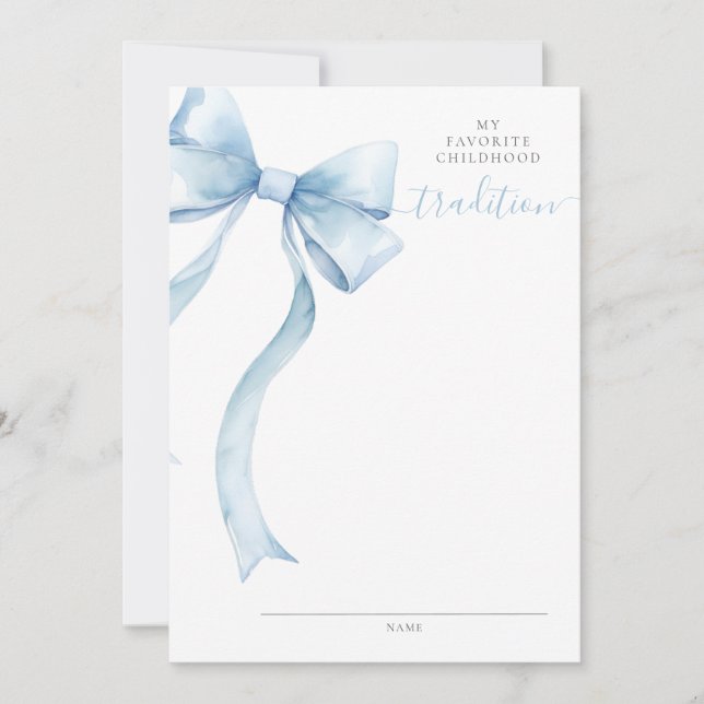 Correspondance Coquette Bow Baby shower Carte de tradition d'enfa (Devant)