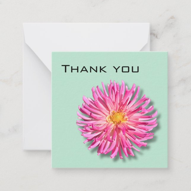 Correspondance Dahlia Carte de remerciements (Devant)