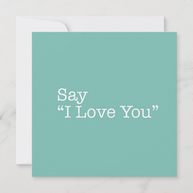 Correspondance Dis que je t'aime Carte de note (Devant)