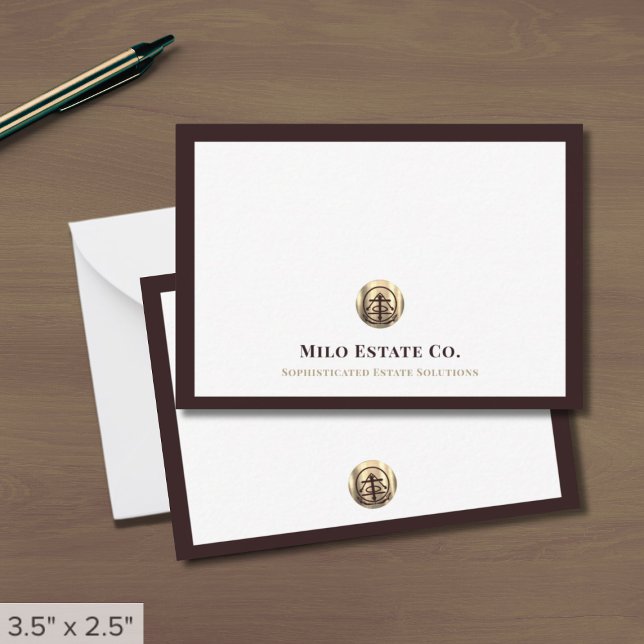 Correspondance Élégante carte de logo or professionnel (Créateur téléchargé)