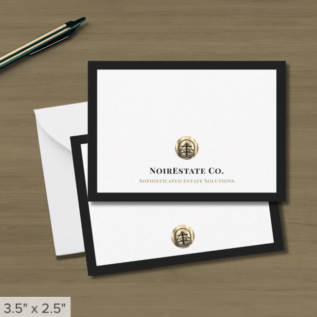 Correspondance Élégante carte de logo or professionnel (Créateur téléchargé)