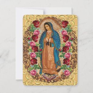 Correspondance Elégante carte de prière funéraire de Guadalupe es