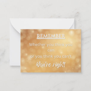 Correspondance Encouragement carte de réflexion