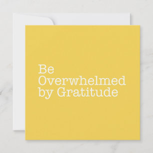 Correspondance Être dépassée par la carte de note de gratitude
