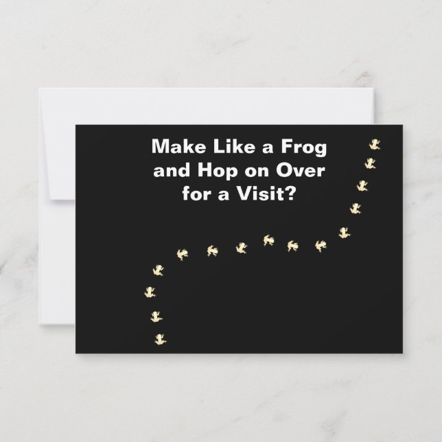 Correspondance Faire comme une carte de grenouille (Dos)