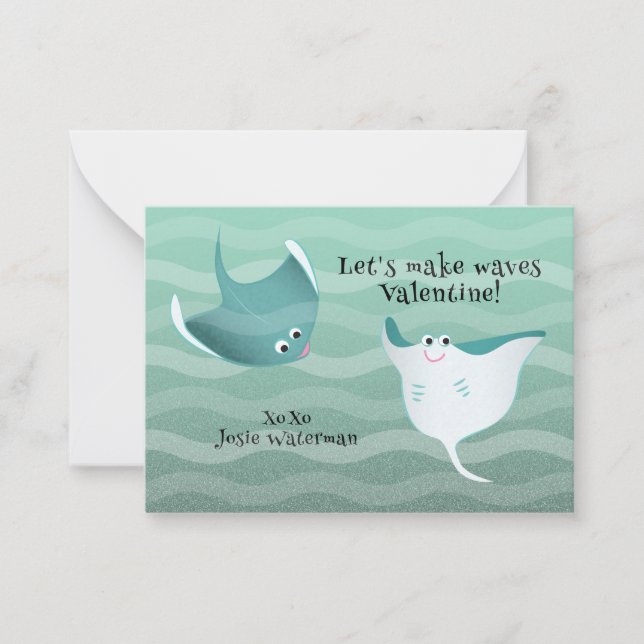 Correspondance Faisons des vagues | Carte de la Saint-Valentin St (Devant)