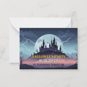 Correspondance Illustration de la carte d'invitation Halloween Ca