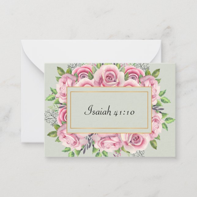 Correspondance Isaïe 41:10 Carte de note de l'écriture (Devant)