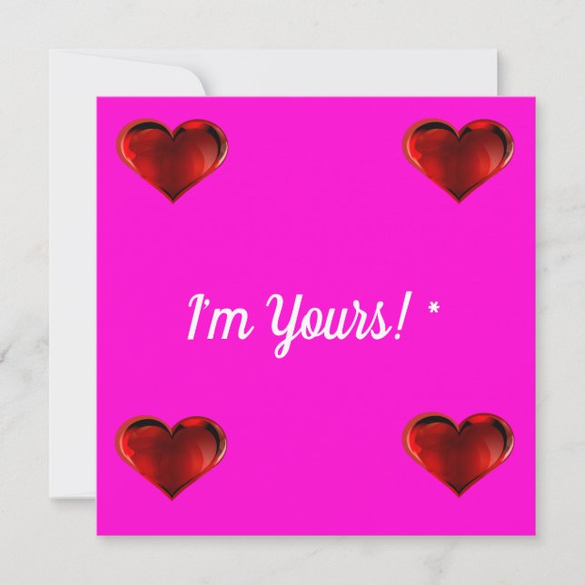 Correspondance Je suis à toi * Carte de la Saint-Valentin (Devant)