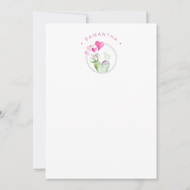 Correspondance Jolie carte de la Saint-Valentin à l'aquarelle (Devant)