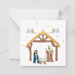 Correspondance Jolie carte de Noël chrétienne représentant la Nat