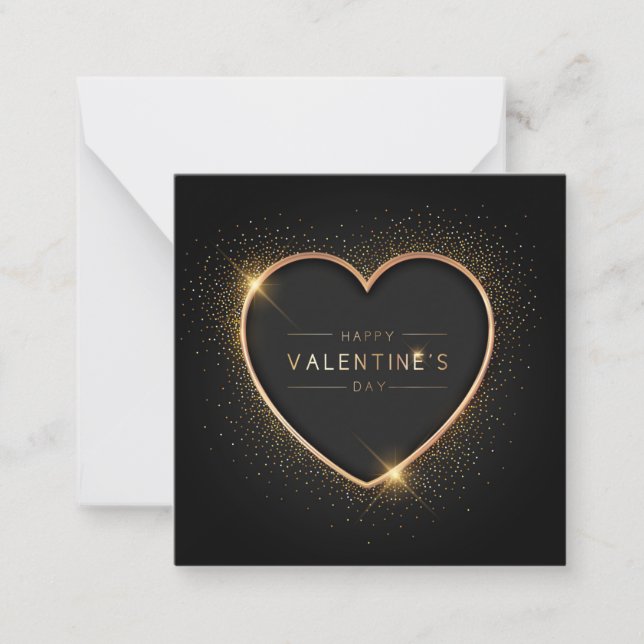Correspondance Jolie carte de note de la Saint-Valentin (Devant)