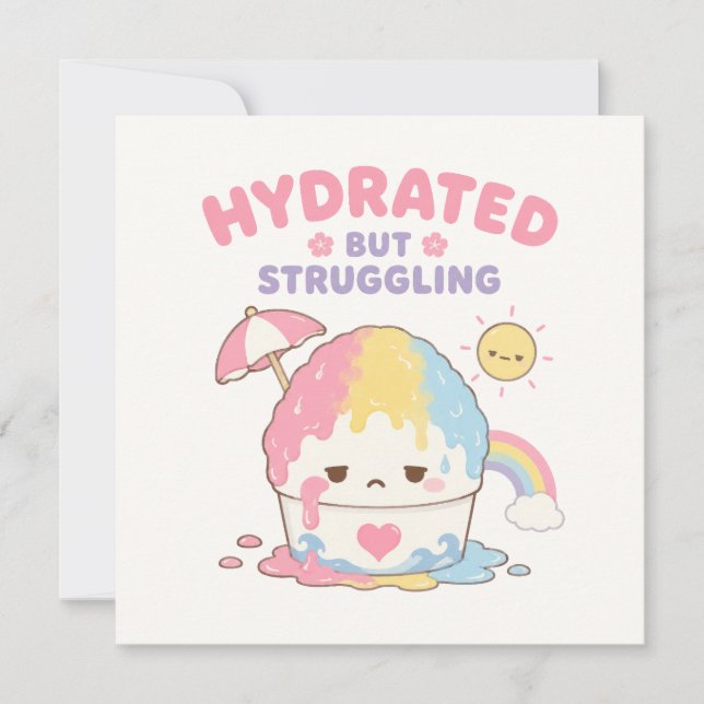 Correspondance Kawaii Hawaii carte de note mignonne (Devant)