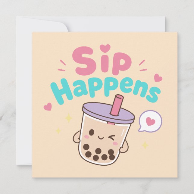 Correspondance Kawaii Hawaii carte de note mignonne (Devant)