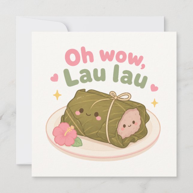 Correspondance Kawaii Hawaii carte de note mignonne (Devant)