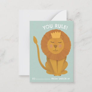 Correspondance King Lion Vous Réglez La Carte Valentines De Class