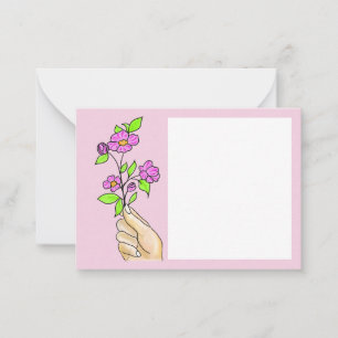 Correspondance La fleur dans la main de madame, la carte à écrire