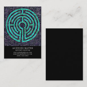 Correspondance LABYRINTH III 3.5x2.5 Carte de visite - Noir