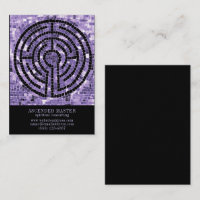 LABYRINTH VI 3.5x2.5 Carte de visite - Noir