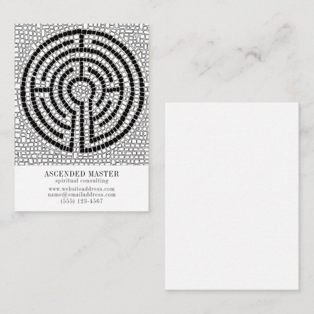 Correspondance LABYRINTH VII 3,5x2,5 Carte de visite (Devant / Derrière)